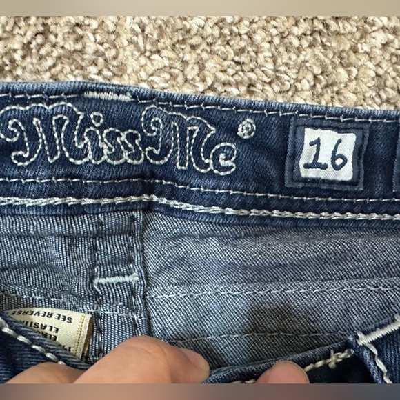 Miss me girls capri size 16 raw hem - Picture 4 of 11